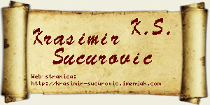 Krasimir Šućurović vizit kartica